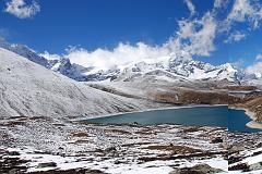 06 Panorama From Ridge Above Taro Tso Includes Phurbi Chyachu, Tsha Tung, Eiger Peak, Pemthang Karpo Ri, Triangle, and Pemthang Ri